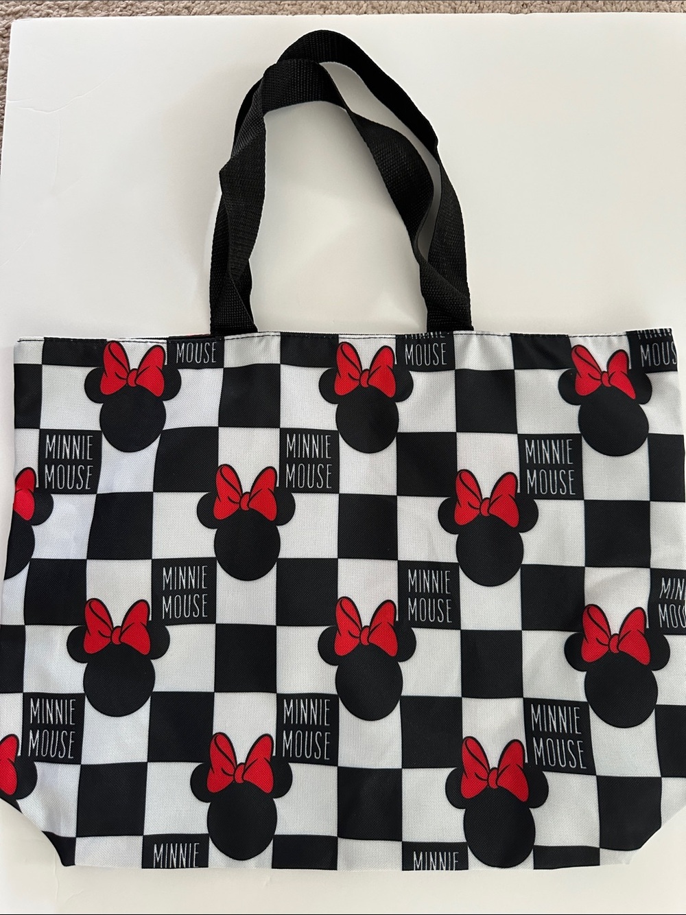 Disney Minnie Mouse Tote Bag - Black, White & Red